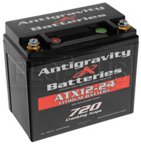 (LI) Antigravity 12v Lithium YTX12 Battery, 24 Cell, Left